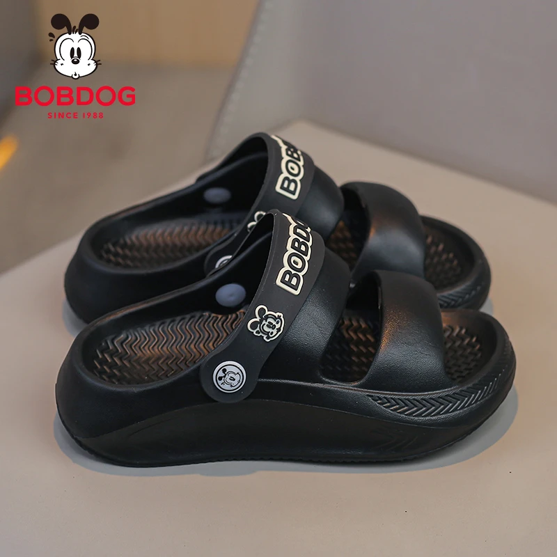 巴布豆夏季外穿儿童凉鞋男童2025新款防滑两穿不臭脚亲子凉拖女孩