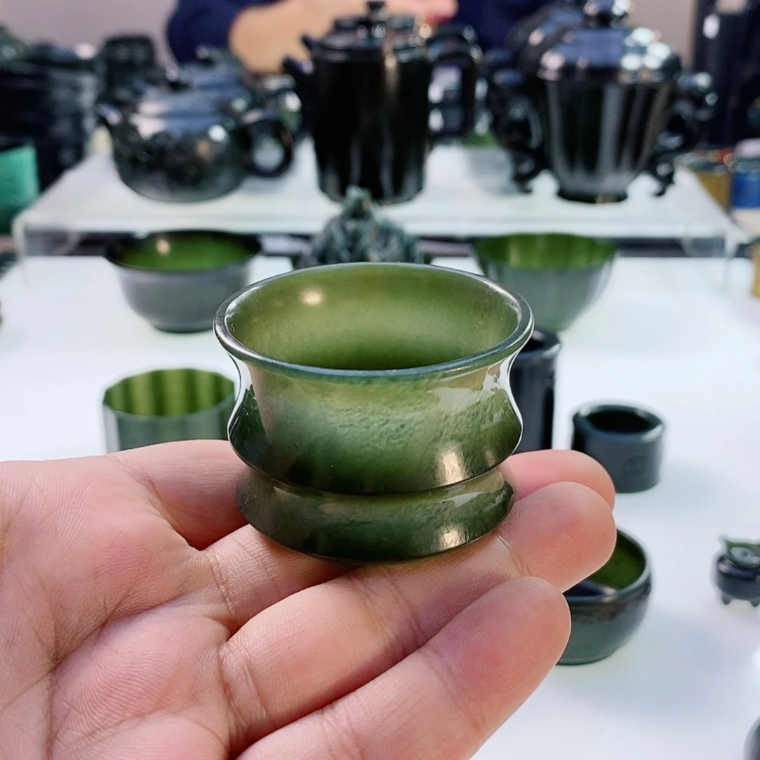 和田玉（青玉）挂件未镶嵌微瑕