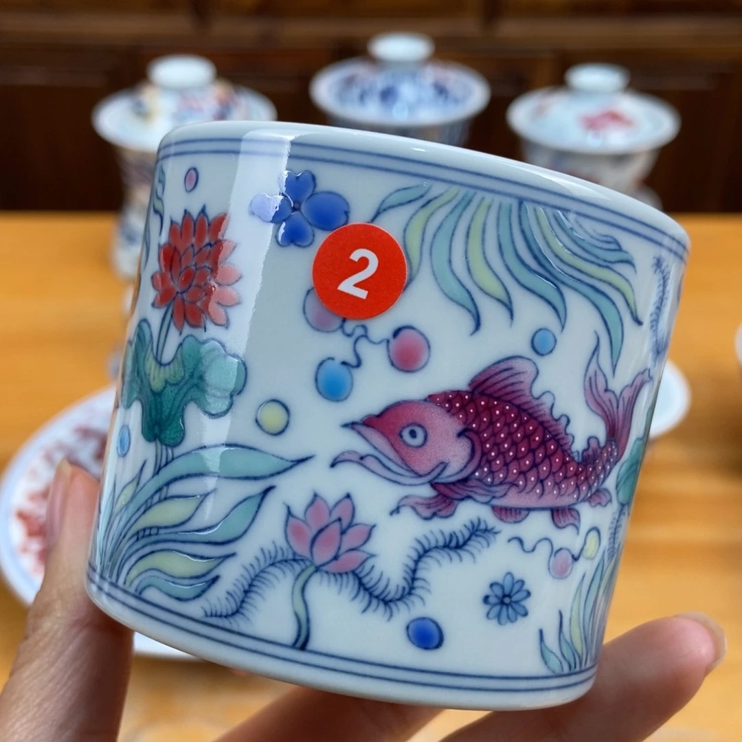 手绘现代茶具非古董