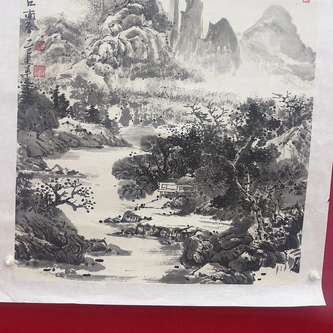 古***者国画绘画作品多次参加全国美展