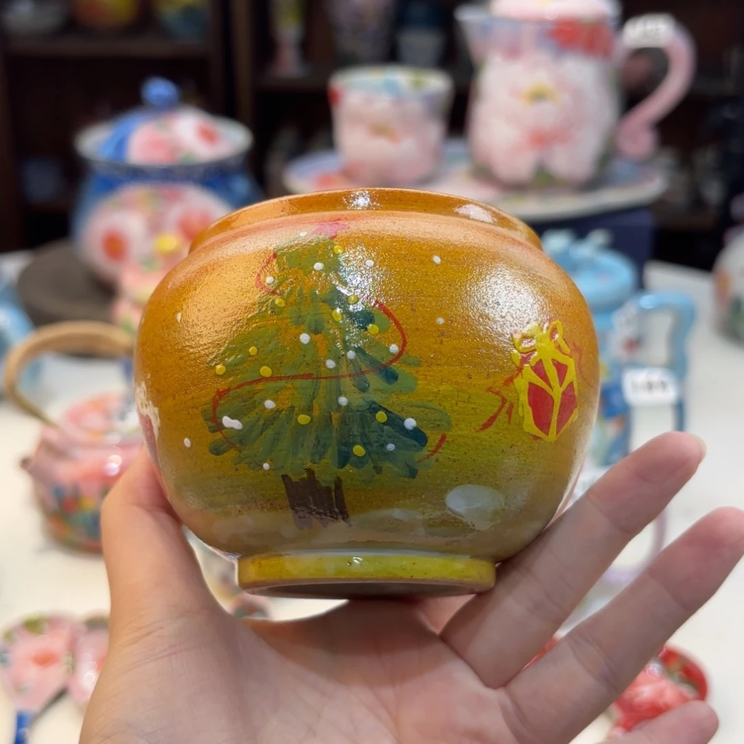 景德镇手绘高温釉下彩陶瓷茶具