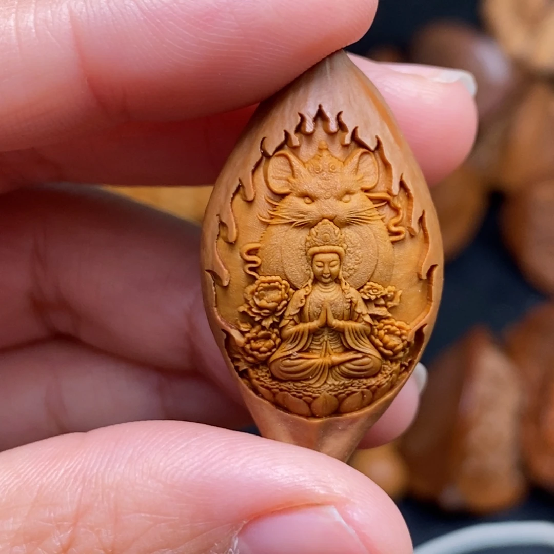 菩提籽类橄榄猴头核桃雕刻手串手链