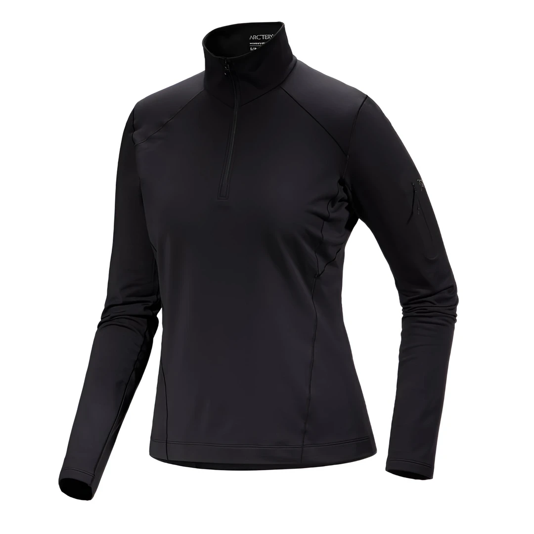 【清仓HK】始祖鸟女薄抓绒Rho Zip半拉链套头衫打底层保暖衣秋冬