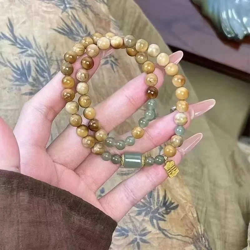 铜合金手链 【乔家】SL126 小众彩色手链女轻奢复古精致手串送闺蜜