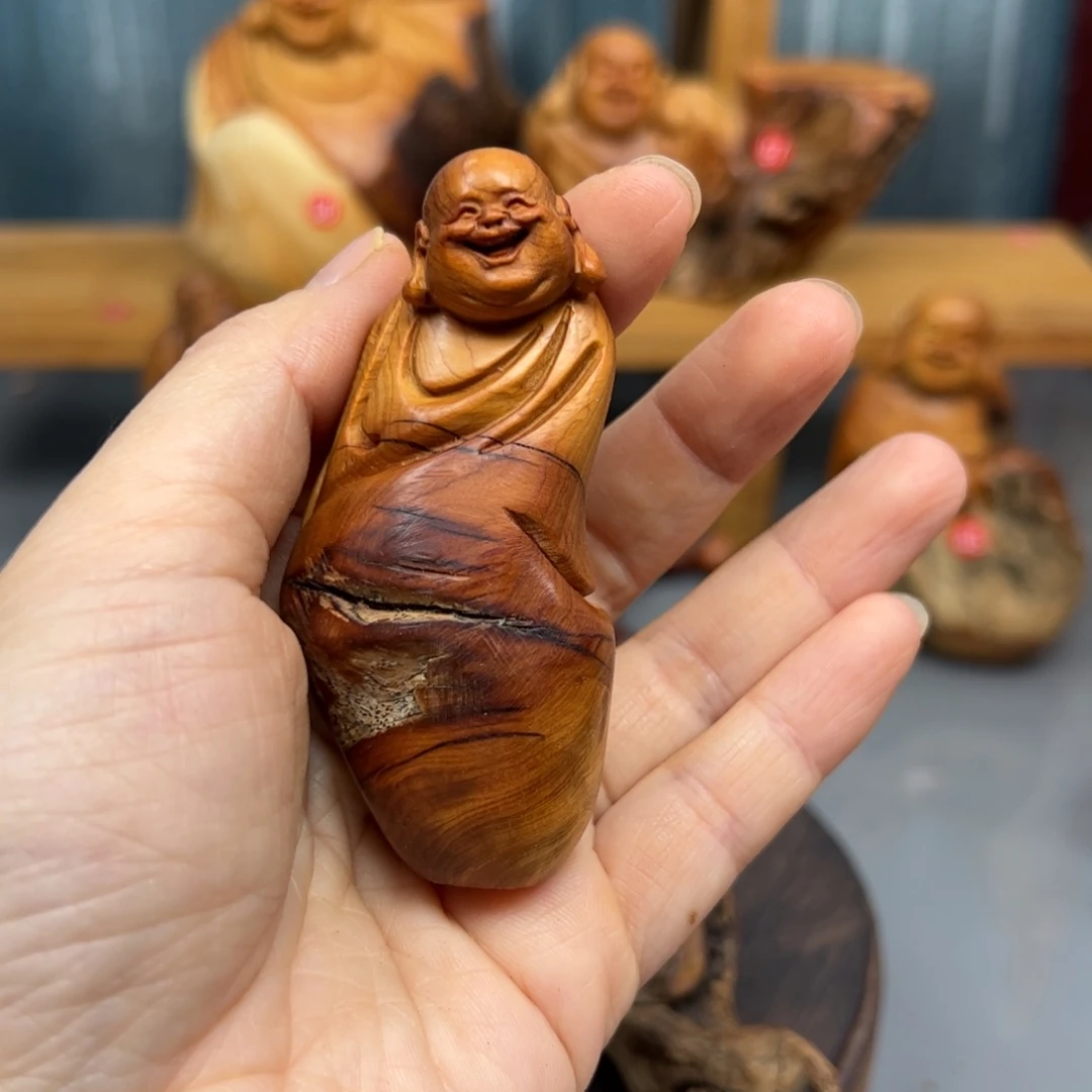 日***心柏木崖柏木摆件手把件，