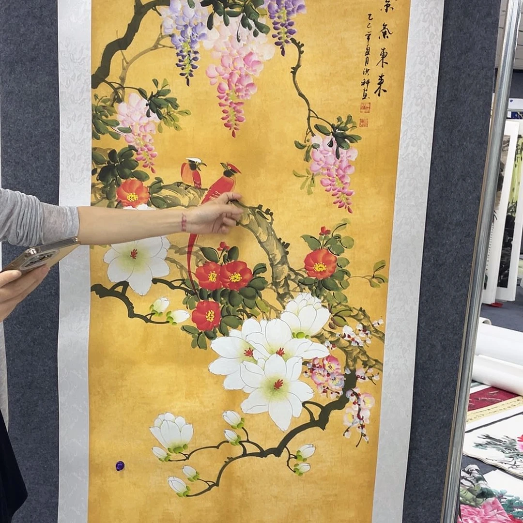 国画作品小姐姐放漏…