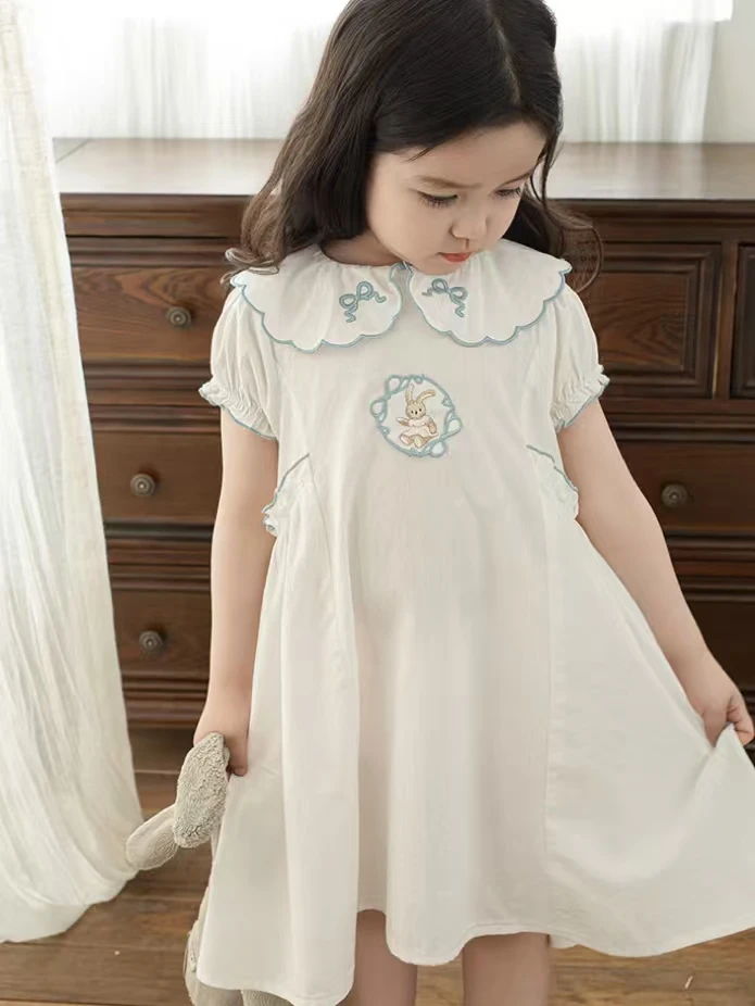 J646女童L·H·NIAO2025夏季气质甜美洋气时尚连衣裙