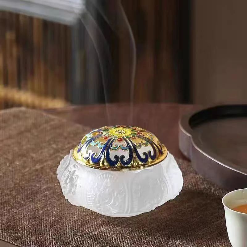 琉璃盘香香炉 香薰炉 熏香炉家用室内香薰炉