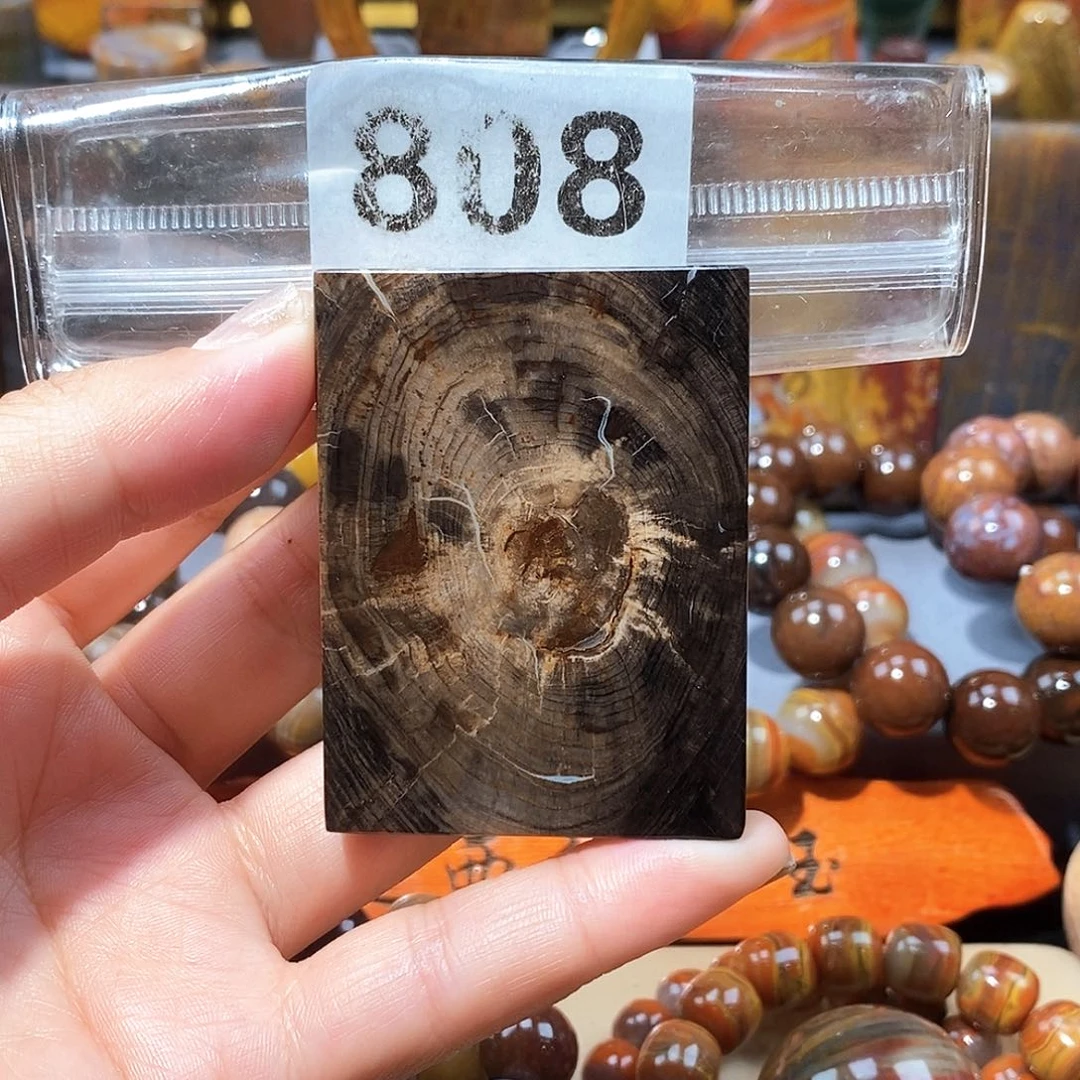 硅化玉天然北票硅化玉牌子未镶嵌