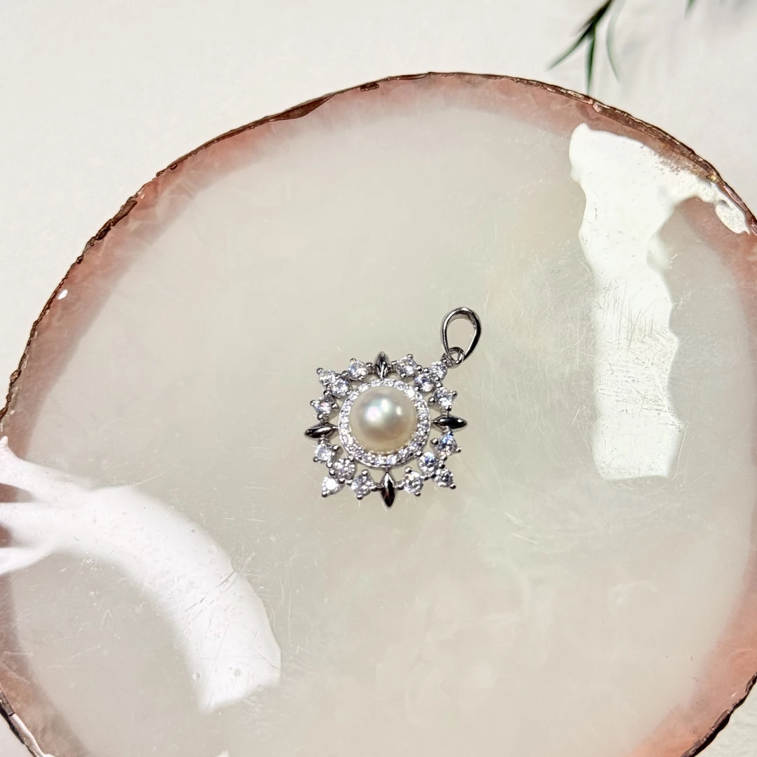 【六六中古】孤品天然海水珍珠s925吊坠ew3565珠子7.3