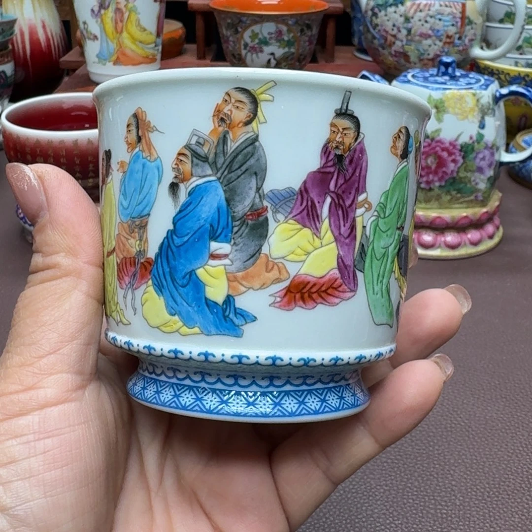 瓷片景德镇仿古手工制作精品展示