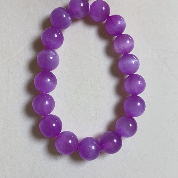 紫锂辉高冰收藏级顶配手串11+未镶嵌锂辉石