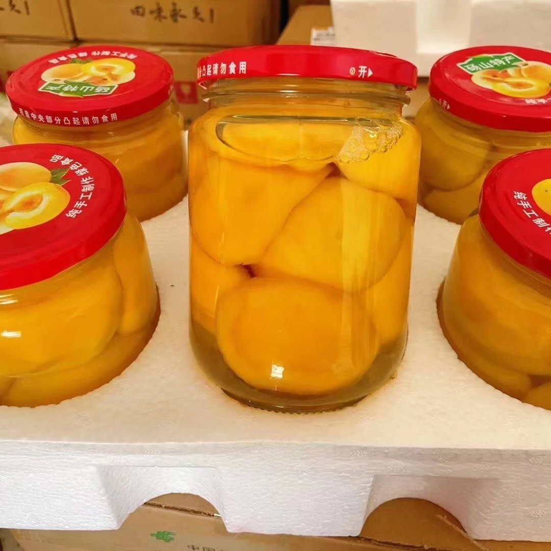 砀山特产自家现摘黄桃现做黄桃罐头整箱6瓶装即食纯手工甜脆美味