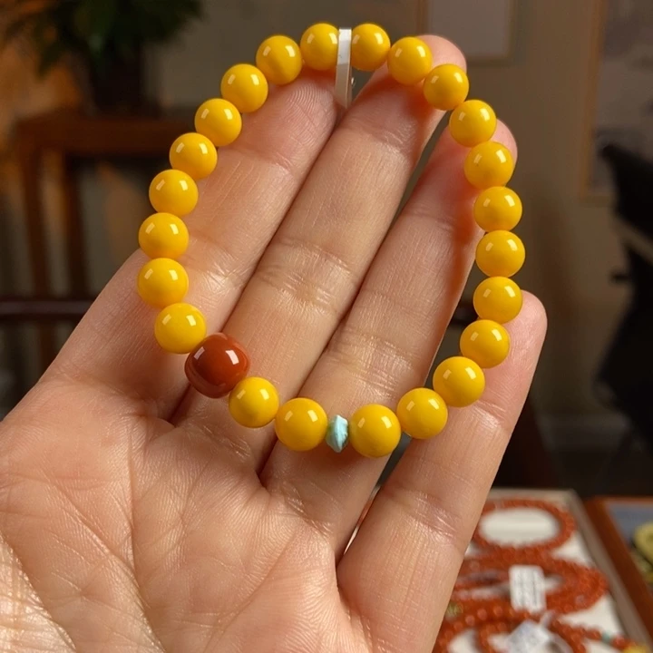 琥珀手链未镶嵌蜜蜡手串7