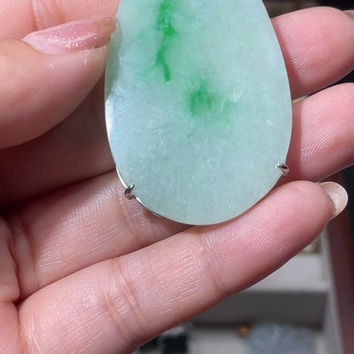 翡翠银S925镶嵌颈饰