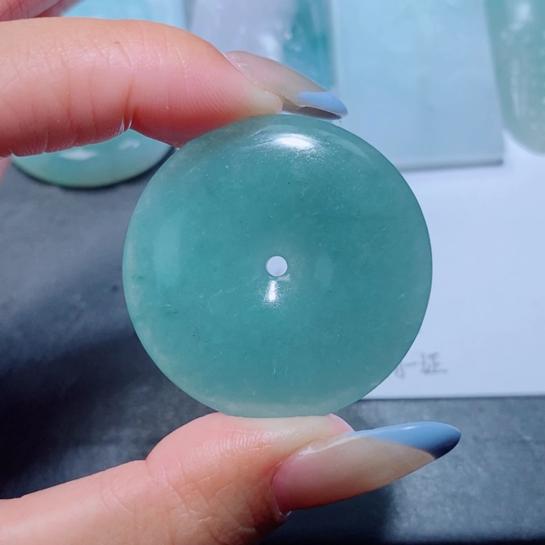 北***子定制翡翠未镶嵌定制毛货翡翠挂件