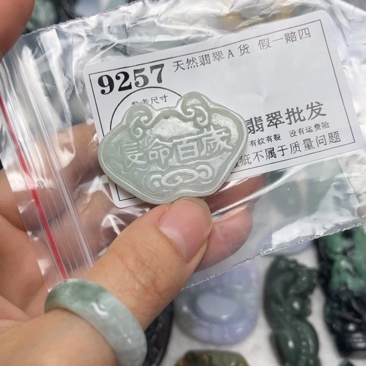 翡翠未镶嵌吊坠(不含链)9257