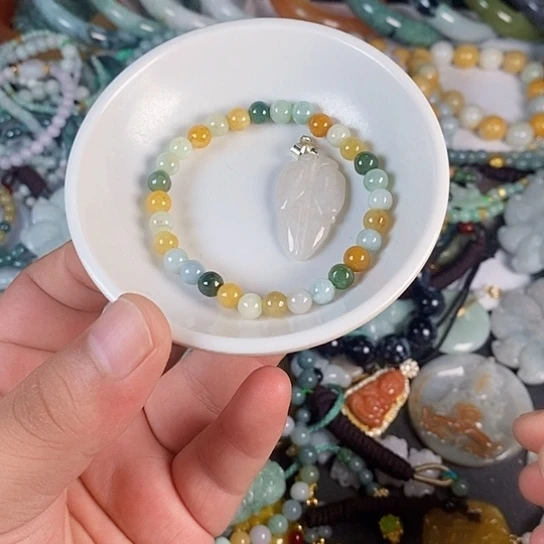 翡翠未镶嵌颈饰天然翡翠拍一发2