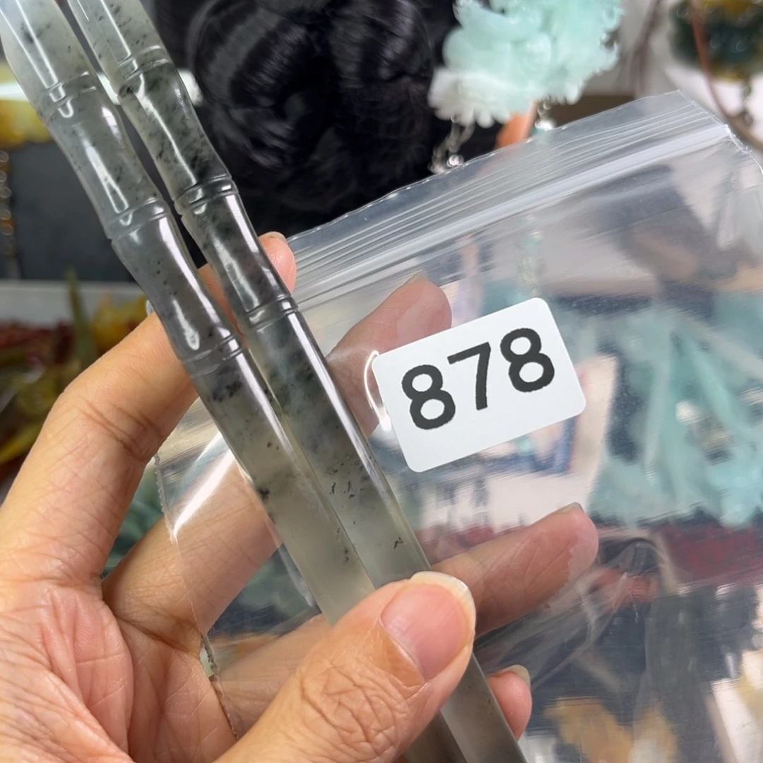 岫玉未镶嵌发饰李****9