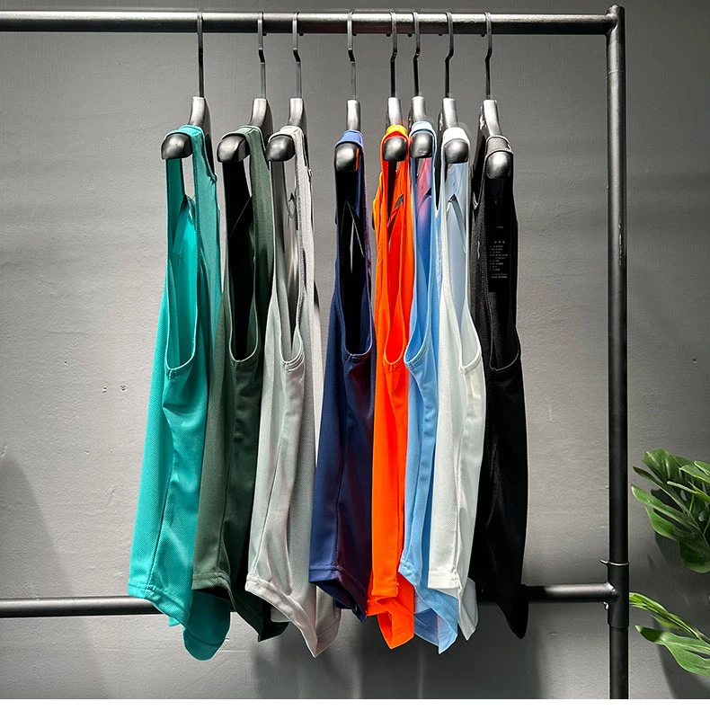 【现货现发】夏季纯色透气美式无袖运动背心篮球跑步训练男士健身衣