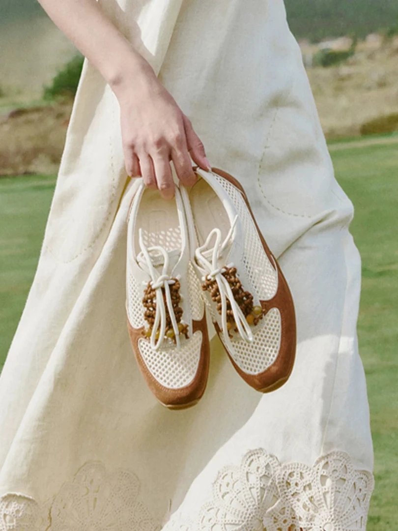 BREADTREE马卡龙薄底德训鞋舒适时髦百搭休闲运动鞋女25春季新款