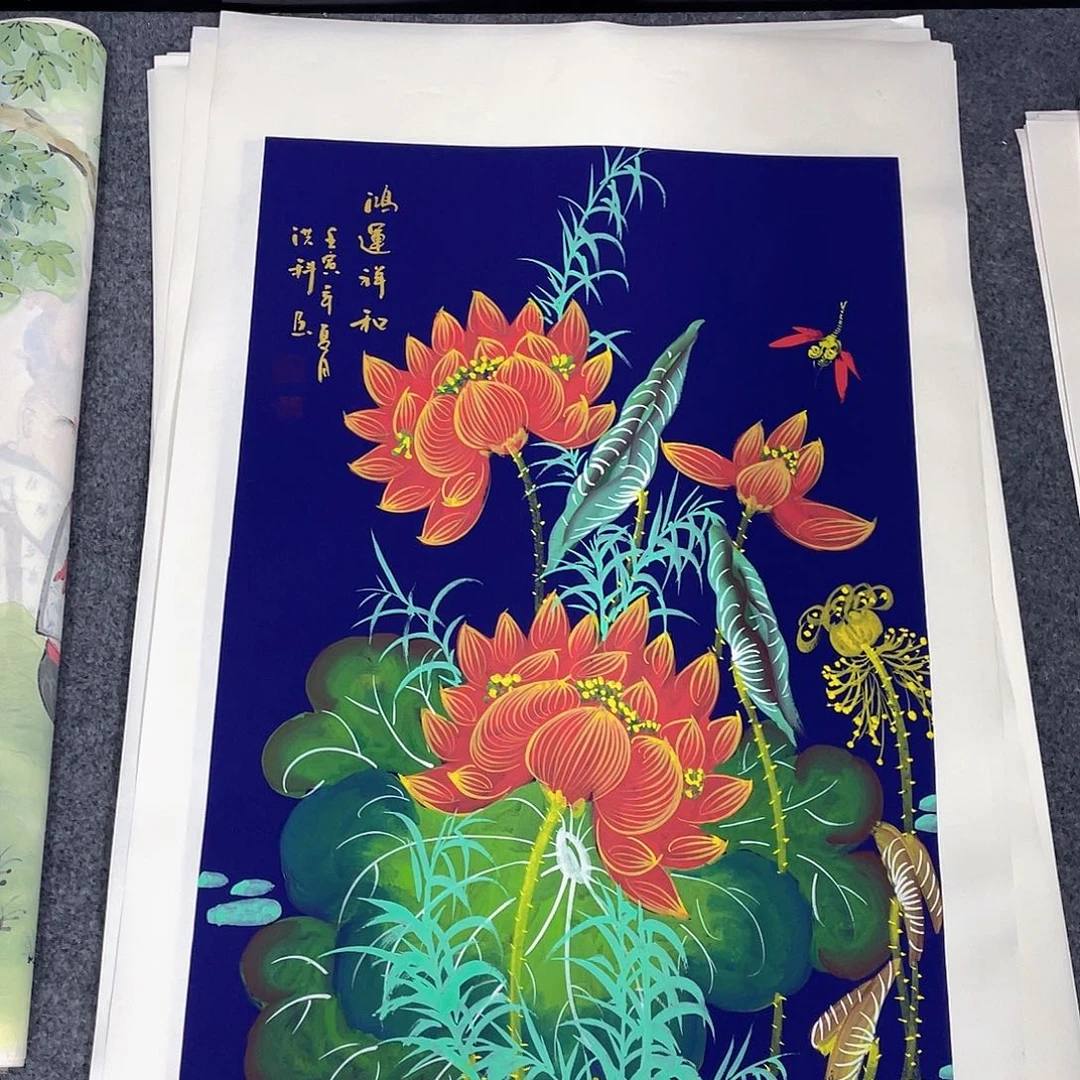 国画作品小姐姐放漏…