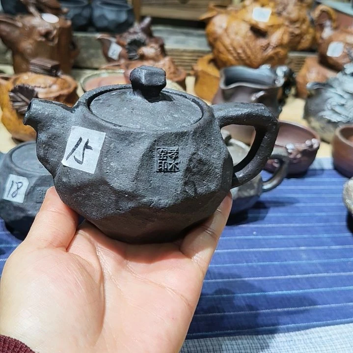 孝木窑手工制作柴烧壶
