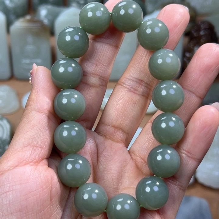 和田玉手串未镶嵌蘓*鱼