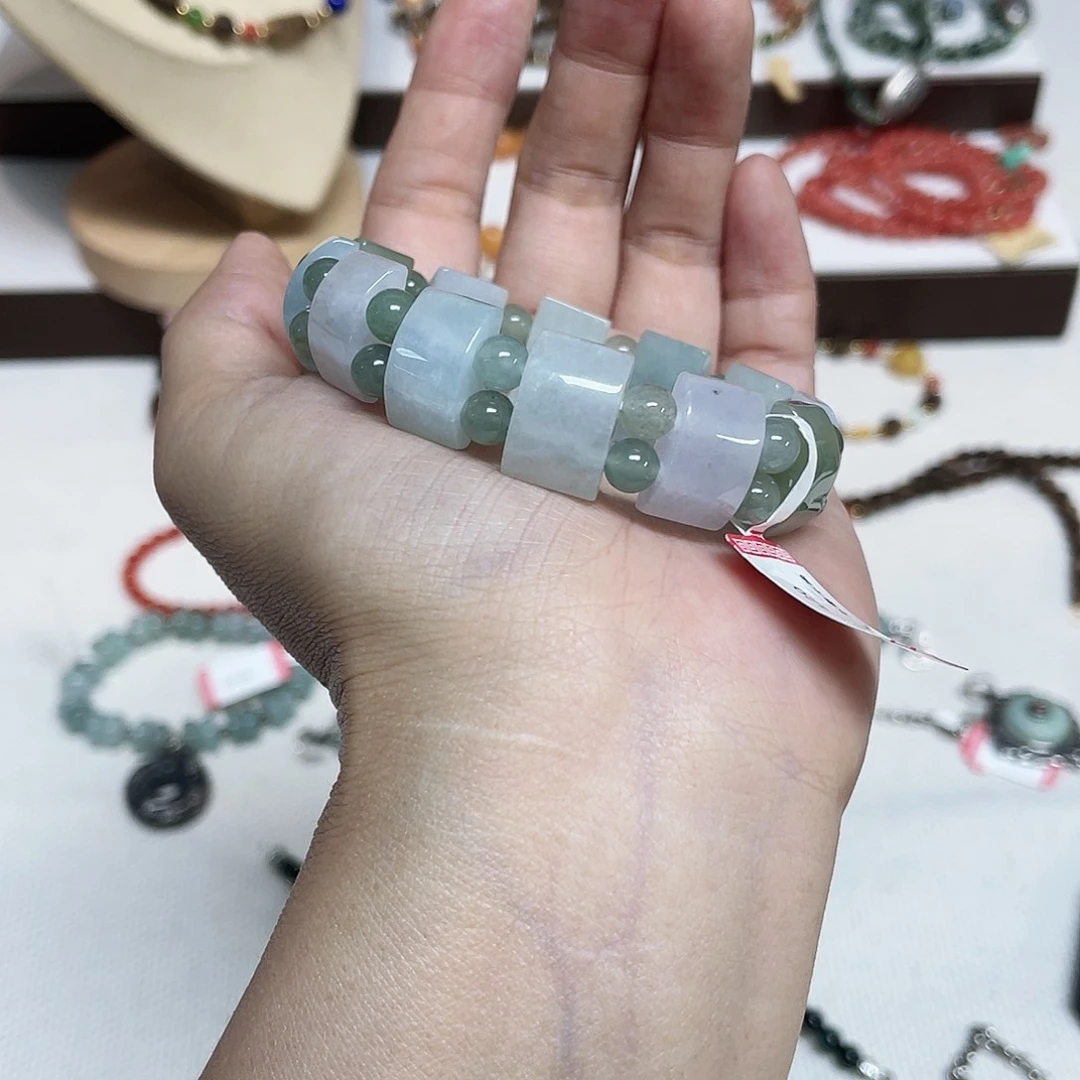 足银种水料子手牌冰透款