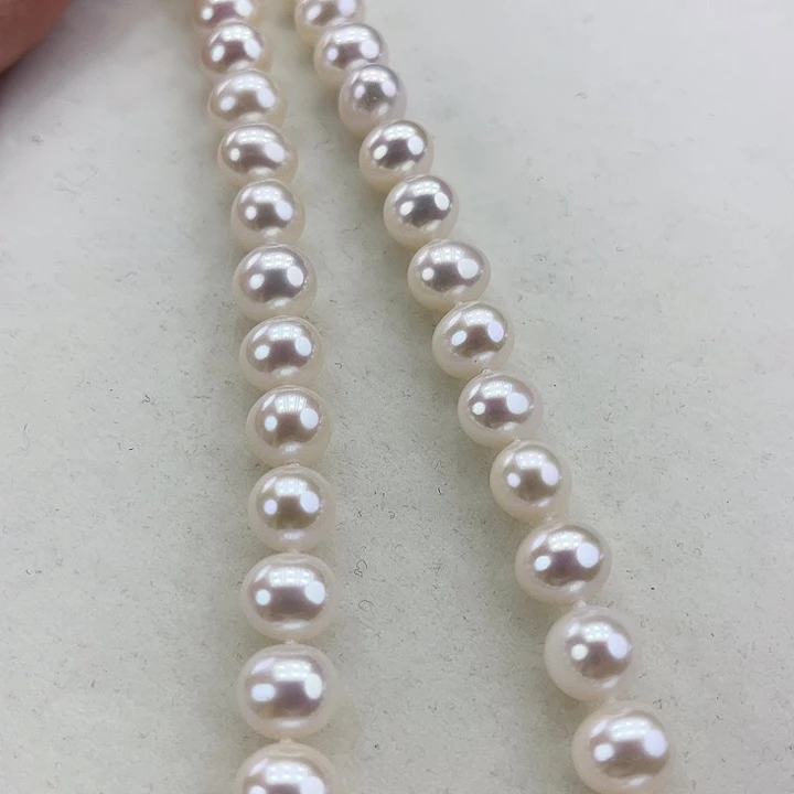 淡水珍珠颈饰银S925镶嵌9➕极光炫彩高品