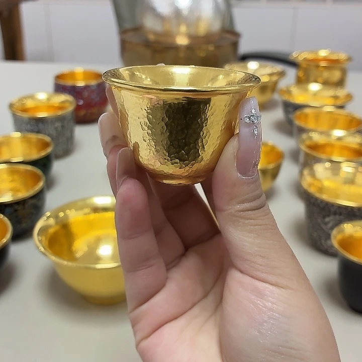 李小鹤里外金2克足金999铃铛杯35毫升 金皮成本两千多了