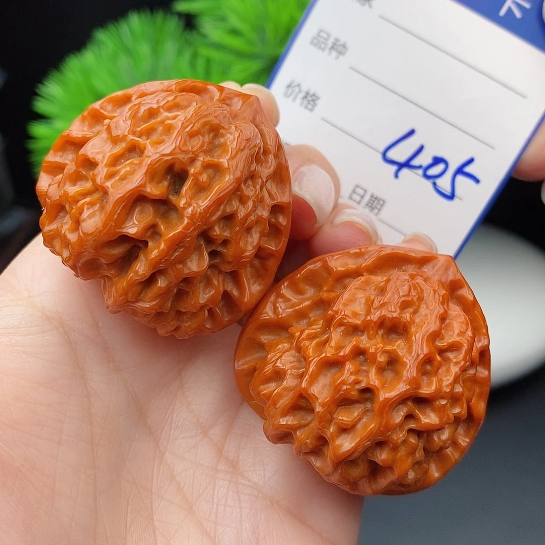 文玩核桃把件42野生大三角405