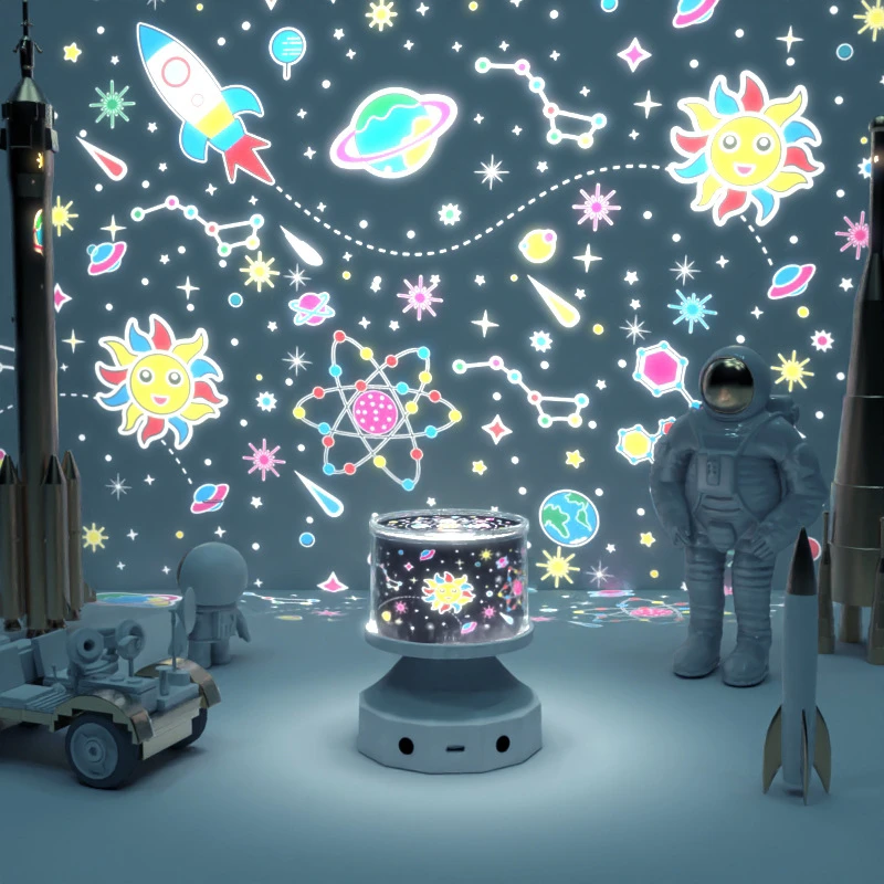 创意星空灯投影灯房间氛围小夜灯蓝牙音响梦幻儿童发光玩具