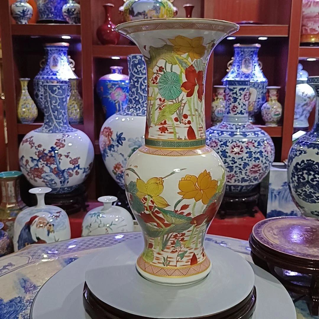 瓷片追*景德镇陶瓷花瓶