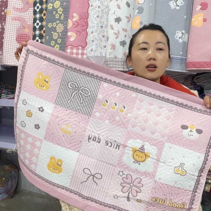棉特价粉色百福图