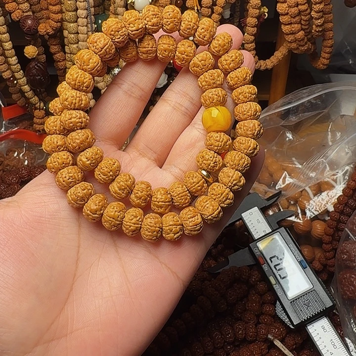 吉***本金刚菩提吊坠11mm6瓣双圈