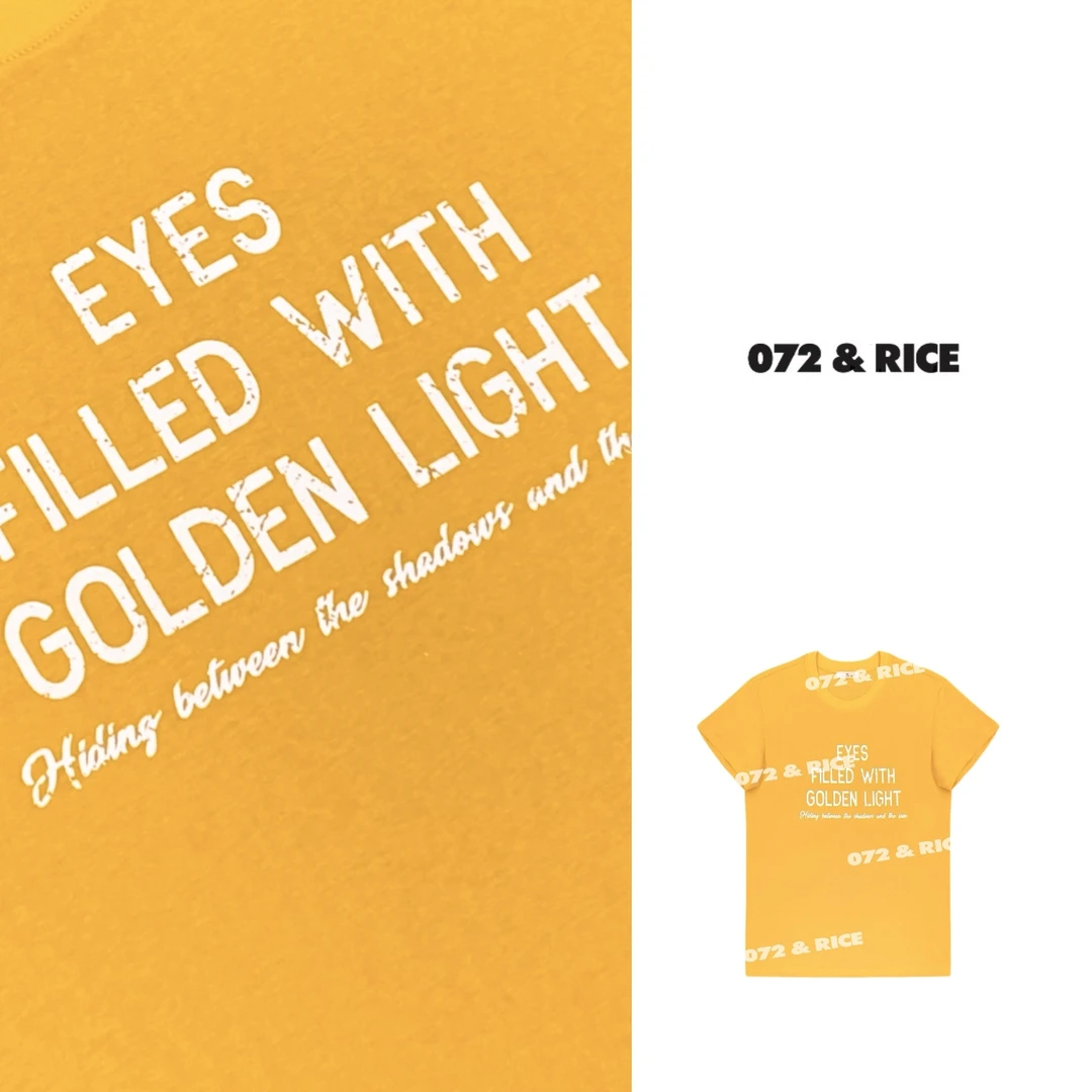 072 & RICE【乐芒】夏季休闲圆领短袖T恤 Z-32NB392