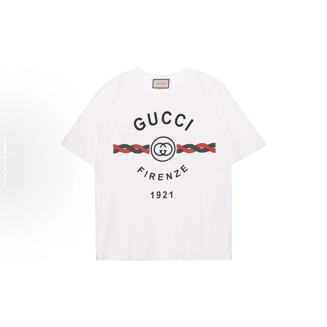 未使用 GUCCI/古驰 全新大logo平纹针织短袖 XXL码 BB10143