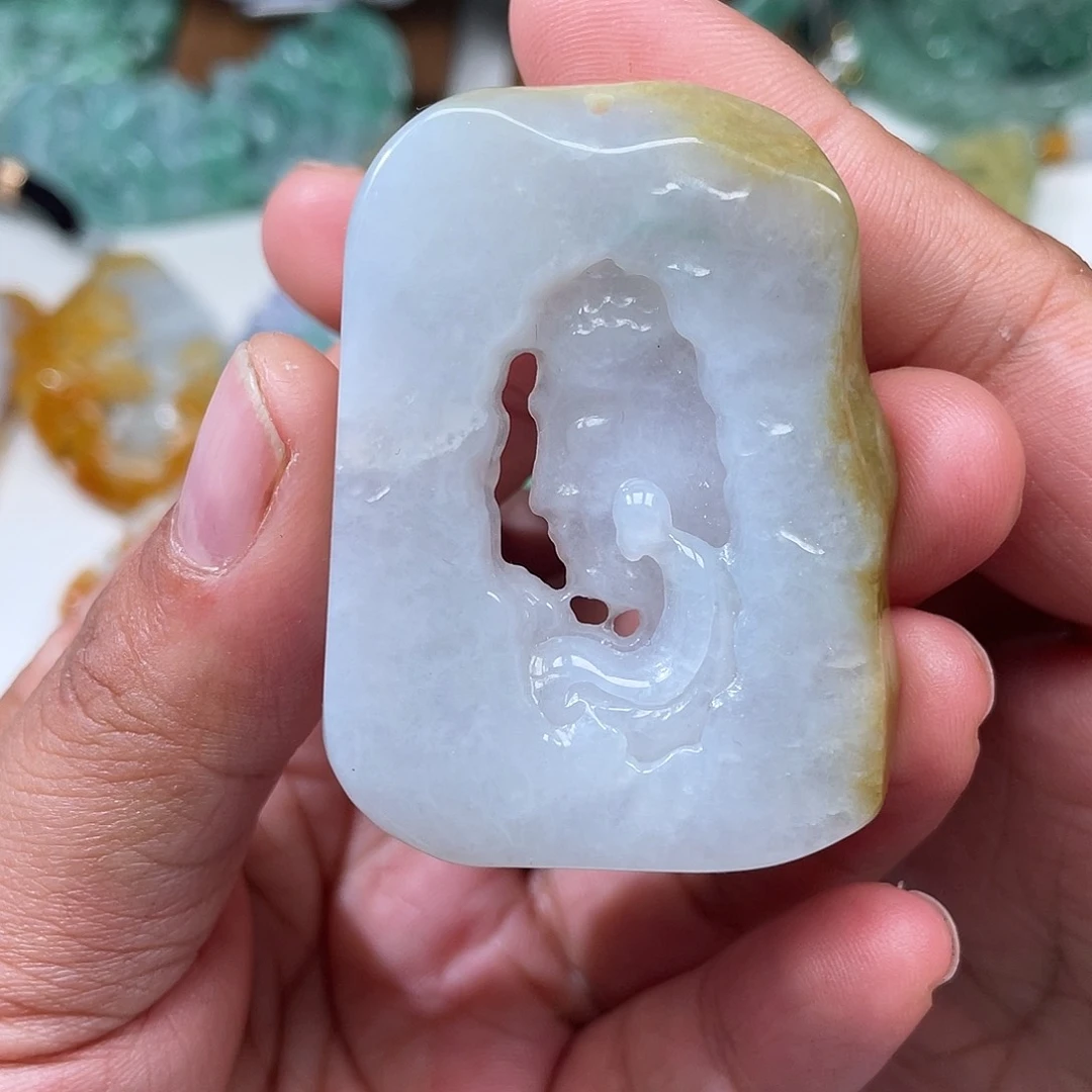 颈饰未镶嵌翡翠翡玉缘翡翠