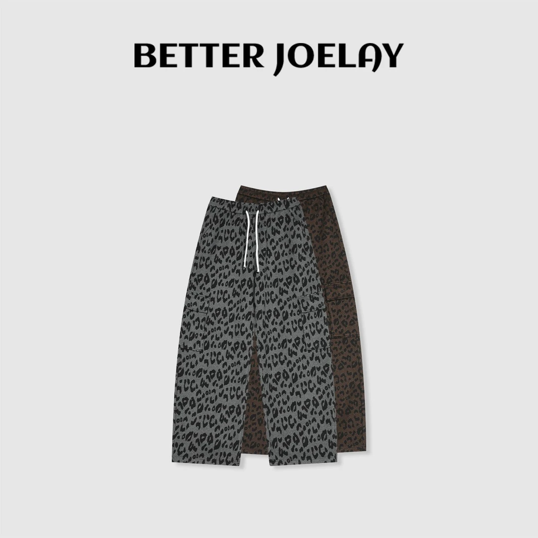 BETTER JOELAY-【黑豹汗迹】百搭高端潮流长裤休闲宽松简约WL1202