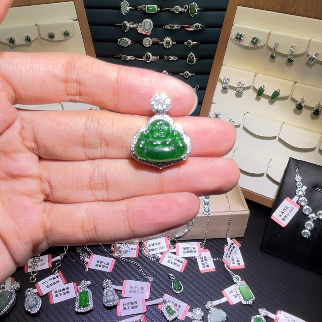 翡翠未镶嵌吊坠(不含链)