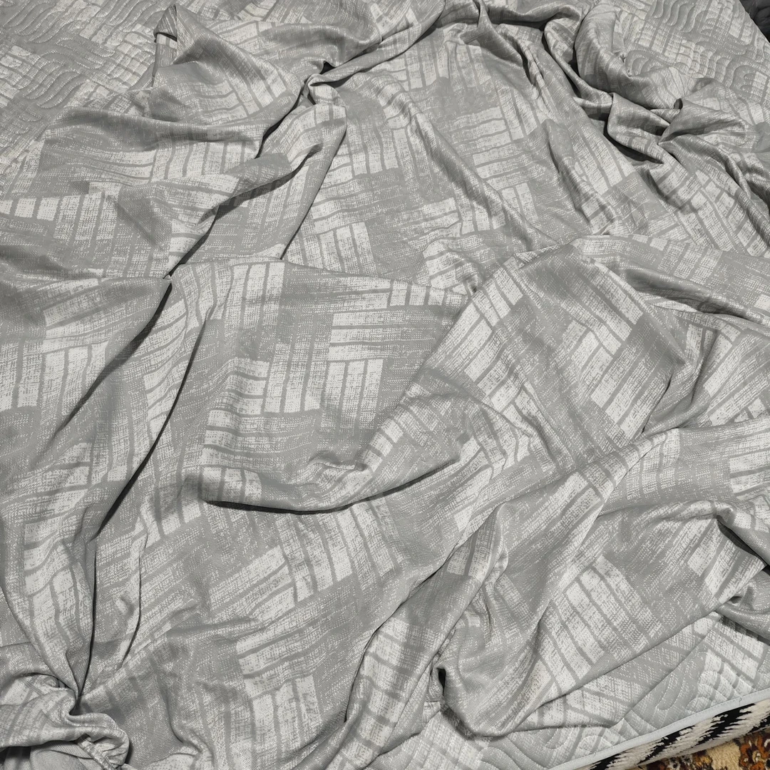 小杜外贸夏凉席冰丝冷感灰色床笠款