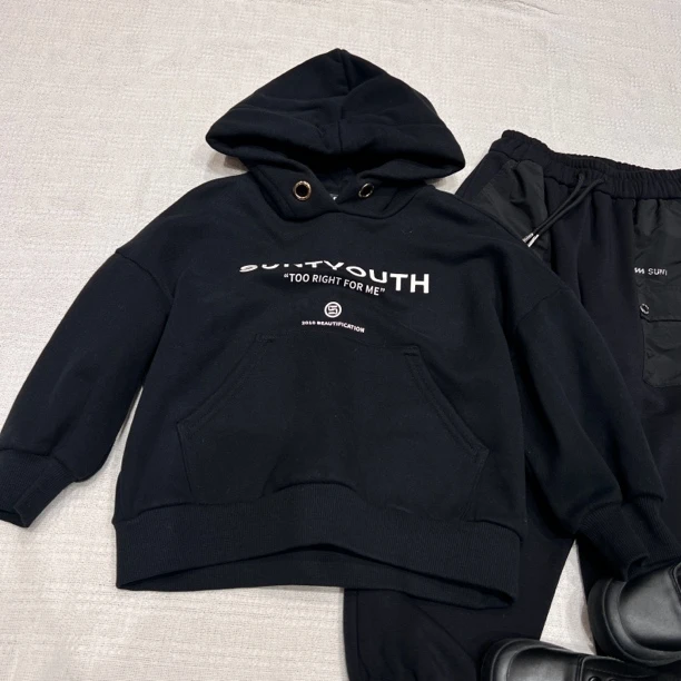 32304高端童装时尚百搭秋冬新品抓绒卫衣A11-2-4