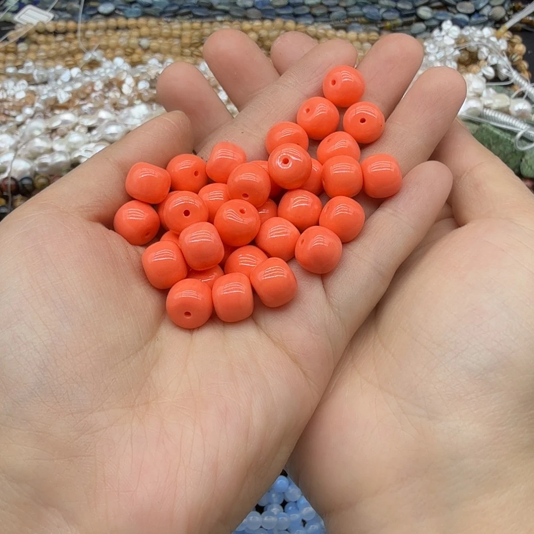 水晶珠宝半成品未镶嵌10m陌陌色8颗