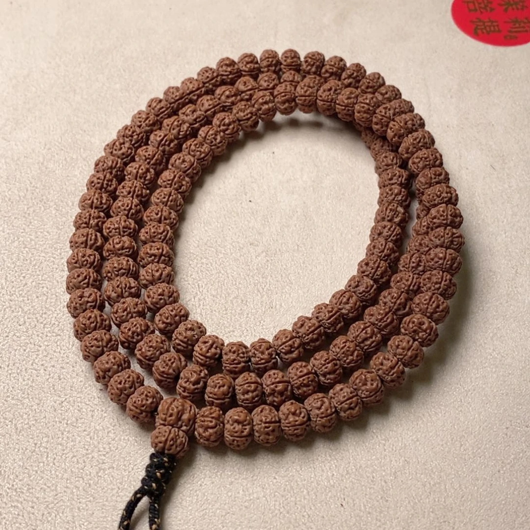 小***e吊坠金刚菩提精品老树凹底梅花108