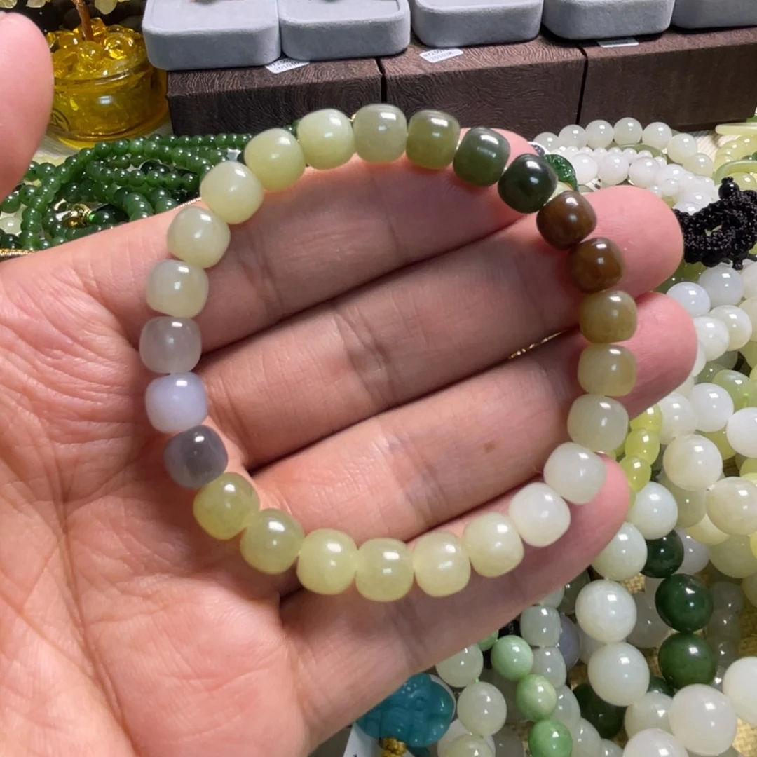 和田玉未镶嵌手链042