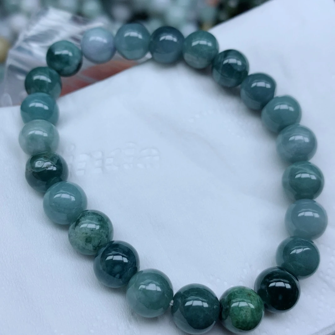 翡翠未镶嵌颈饰手串