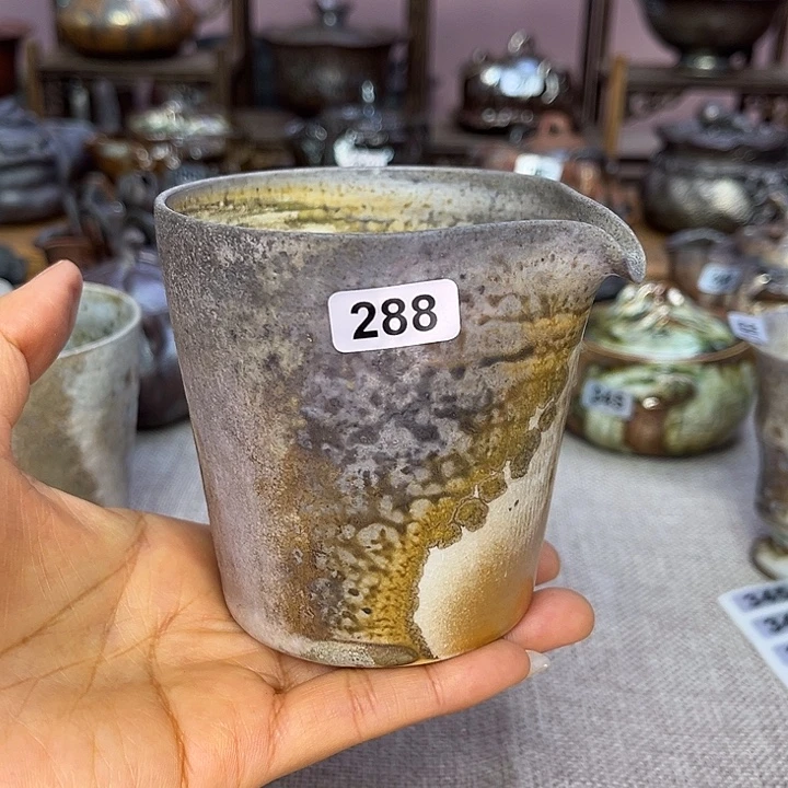 裸柴烧陶瓷手工茶器