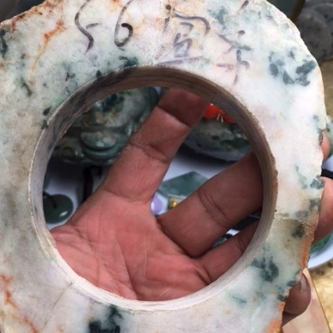 翡翠散珠天然翡翠紫色珠子