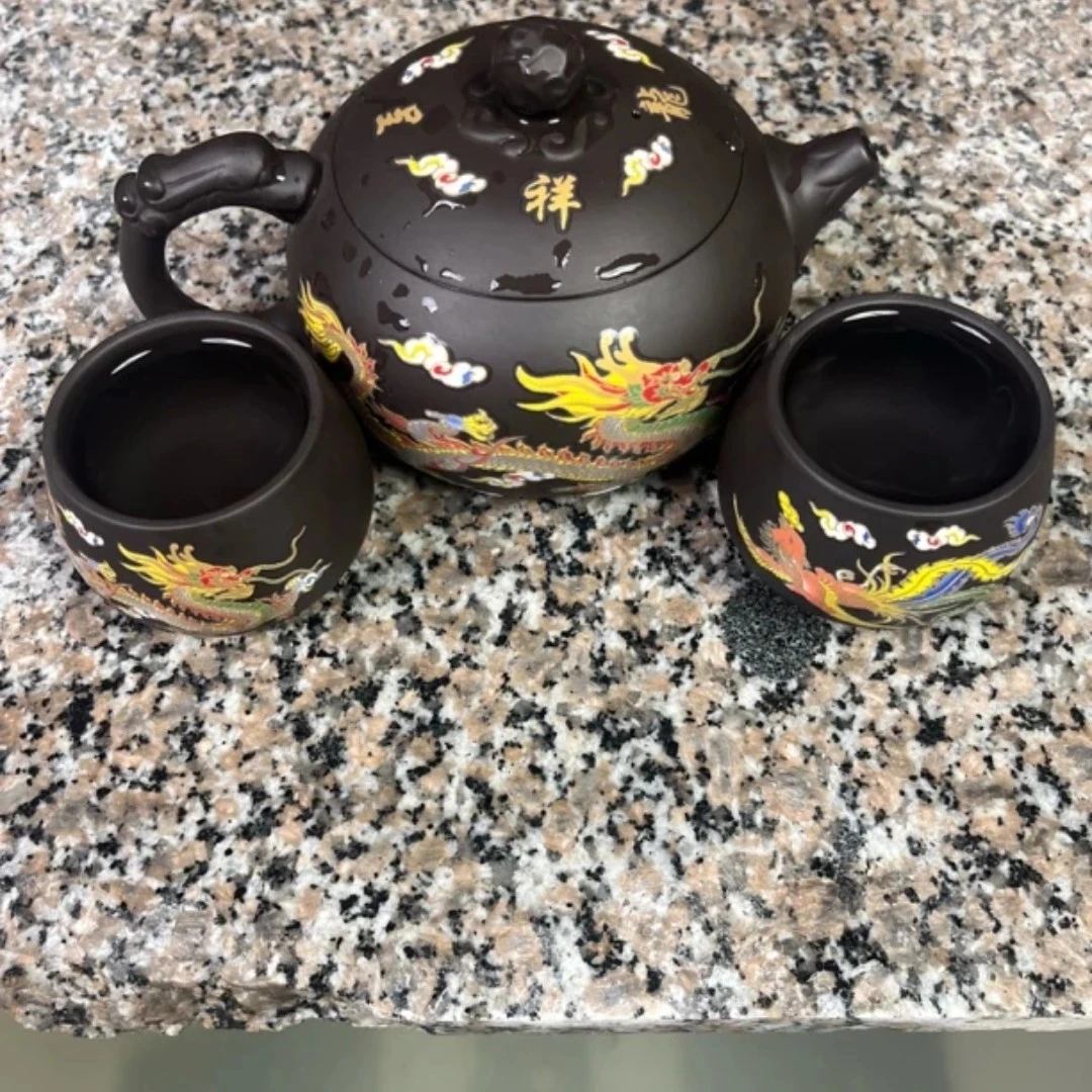 500毫升大西施一壶两龙旦杯变色凤鸣套装